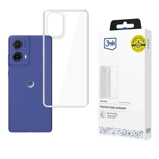 3mk Clear Case for Motorola Moto G85 - transparent