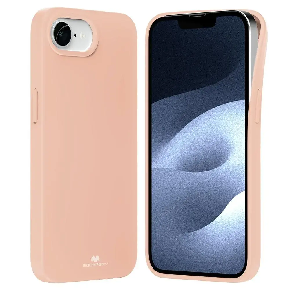Etui Mercury mīkstais telefona maciņš iPhone 16E rozā smilšu krāsā