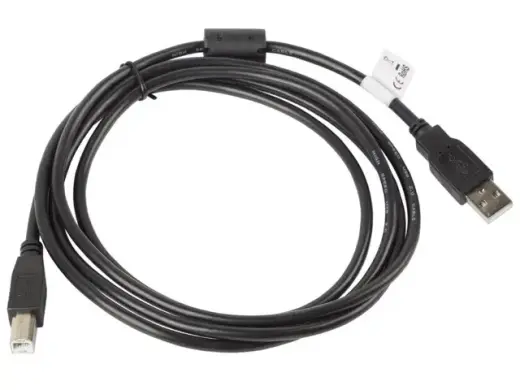 Cable USB 2.0 AM-BM 1.8M Ferryt black