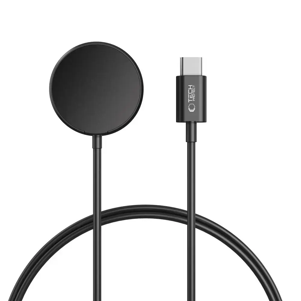 Tech-Protect MC03 UltraBoost Inductive Charger for Samsung Galaxy Watch USB-C 100cm - Black