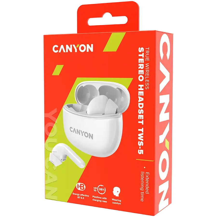 CANYON headset TWS-5 White