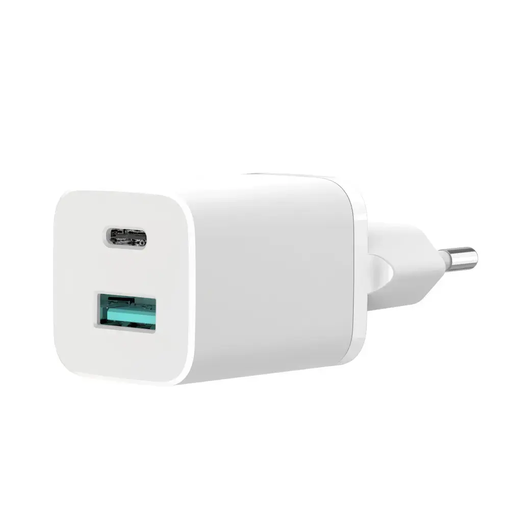 XO wall charger HN238A white 2USB QC3.0 | PD USB-C 30W