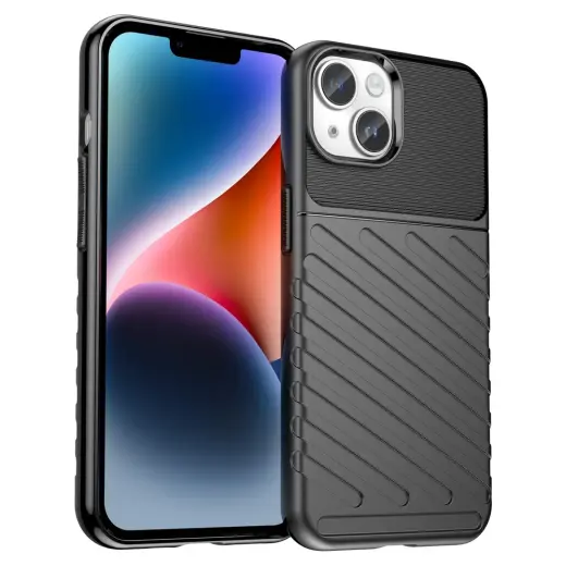 Thunder Case armored maciņš telefonam iPhone 14 melns