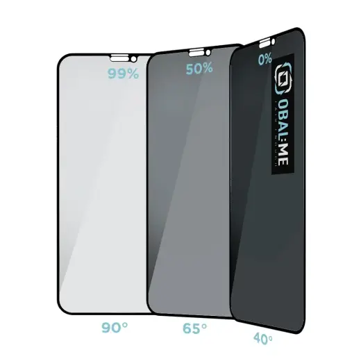 OBAL:ME Privacy 5D karastatud klaas telefonile iPhone 11 Pro | iPhone XS | iPhone X, must