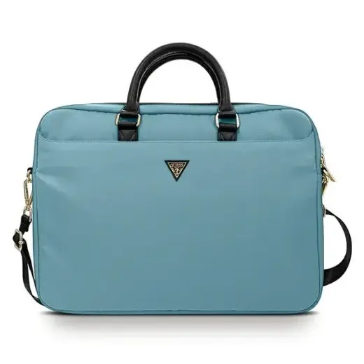 Guess bag for laptop GUCB15NTMLLB 16" blue Nylon Triangle Logo
