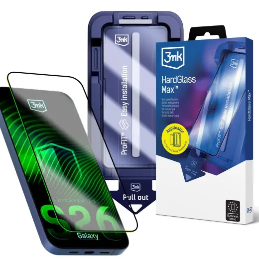 3mk Hardglass Max 9H karastatud kaitseklaas telefonile Galaxy S26 (S942)