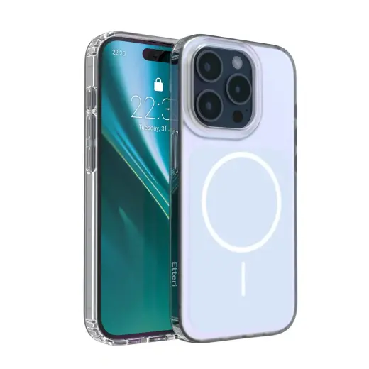 Etteri Hidden Pearl Epoxy Mag maciņš telefonam iPhone 15 Pro zils