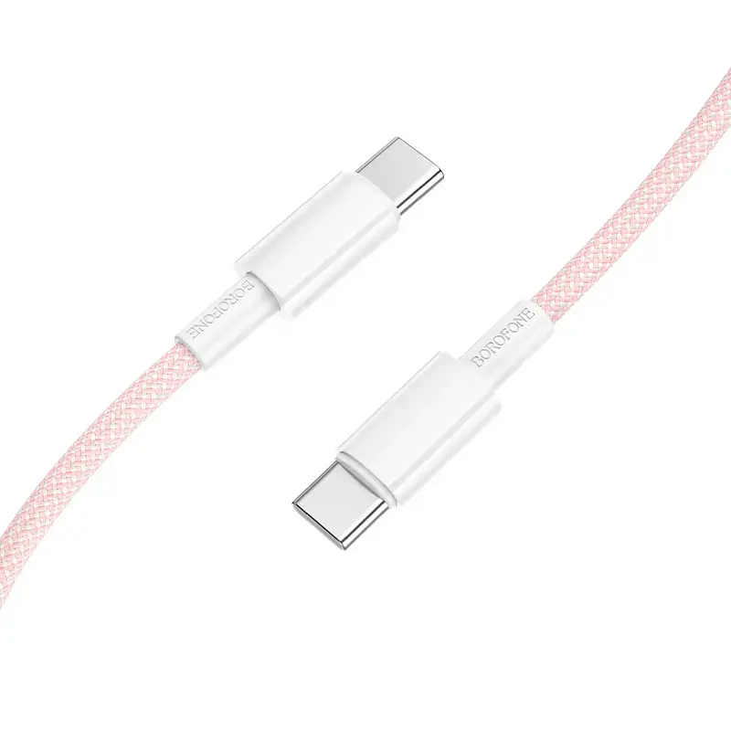 Borofone BX117 Source data transfer and charging cable | USB-C to USB-C | 60W | 1m | pink