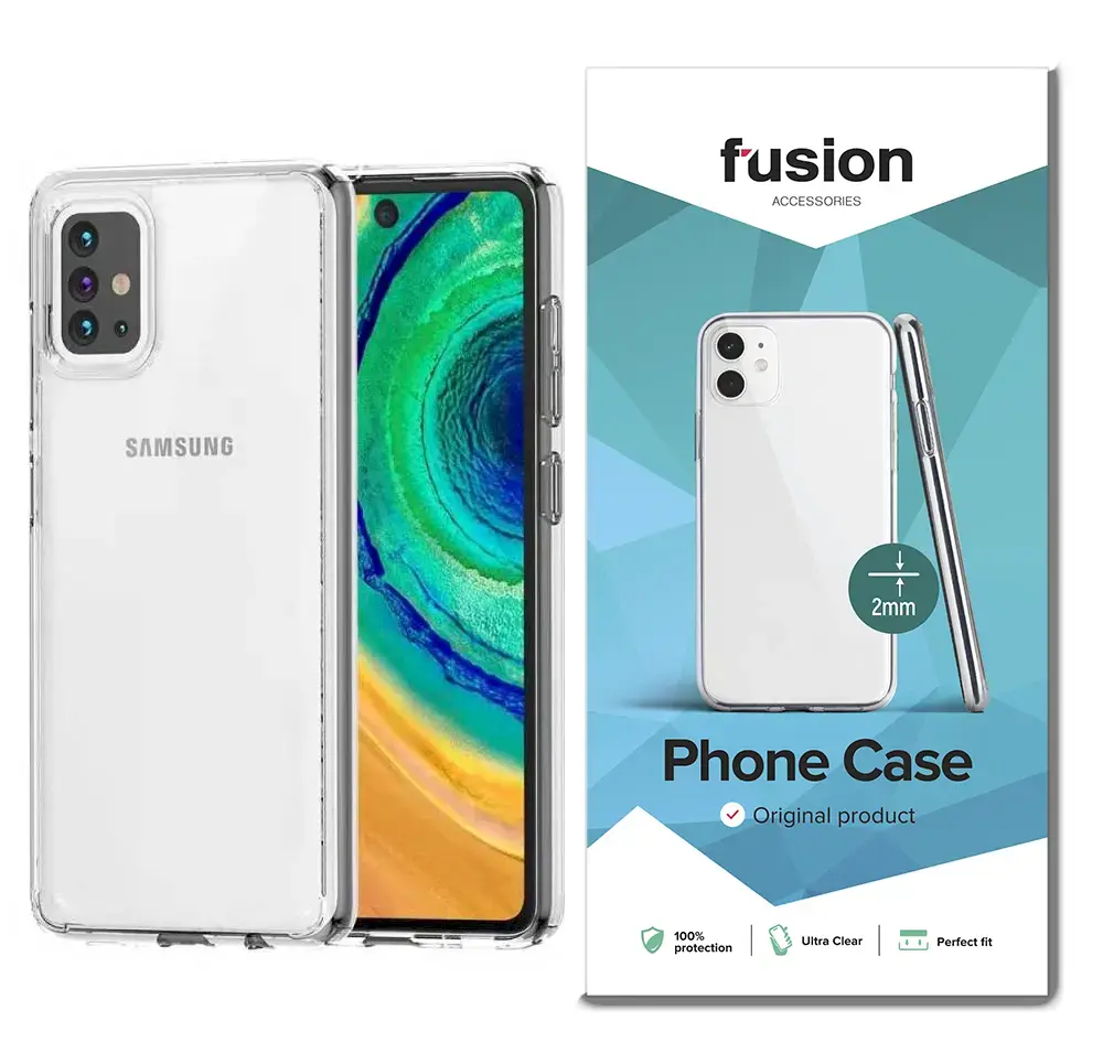 Fusion Ultra Clear Series 2 mm Silikona Aizsargapvalks Samsung G988 Galaxy S20 Ultra 5G Caurspīdīgs (EU Blister)
