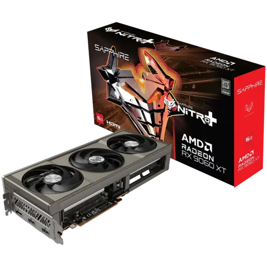 SAPPHIRE NITRO+ AMD RADEON RX 9060 XT GAMING OC 16GB DUAL HDMI / DP
