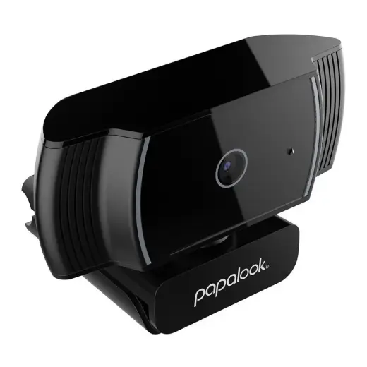 Papalook Full HD 1080p webcam with microphone for laptop monitor computer black (AF925)