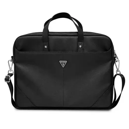 Guess SaffianoTriangle Logo Computer Bag 15|16" Black