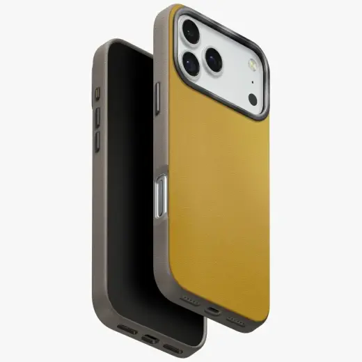 UNIQ Lyden DS maciņš ar MagSafe atbalstu telefonam iPhone 17 Pro Max dzeltena - pelēka dzeltens - pelēks