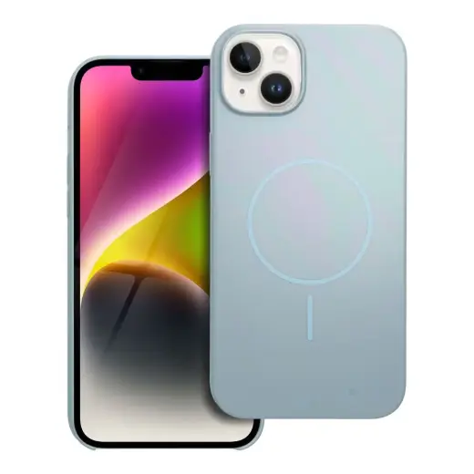 Glossy Mag phone case with MagSafe support for iPhone 14 Plus green