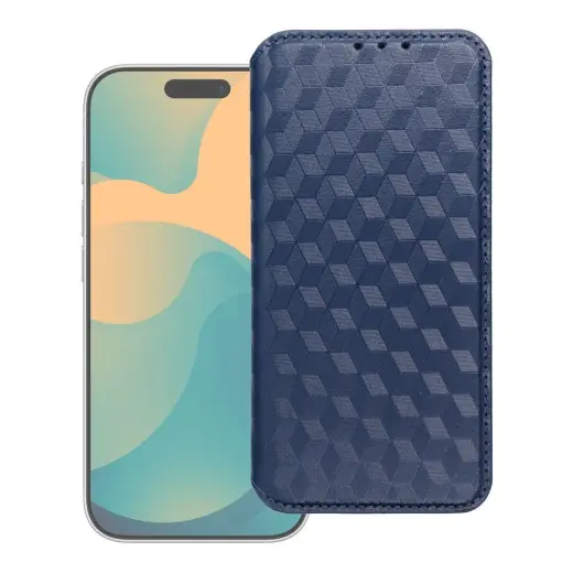 Flip case for Motorola G17 POWER Cubic Book blue
