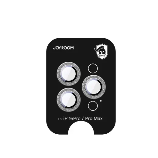 Joyroom JR-MSF0304 ekrāna aizsargstikls priekš iPhone 16 Pro|16 Pro Max objektīviem - sudraba