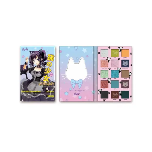 Rude Cosmetics, Cat Girl Chronicles, Eyeshadow Palette, 15 Shades