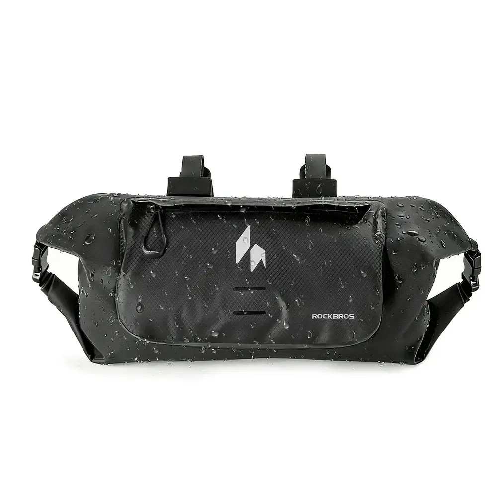 Torba rowerowa Rockbros AS-154 na kierownicę wodoodporna 8 l - czarna