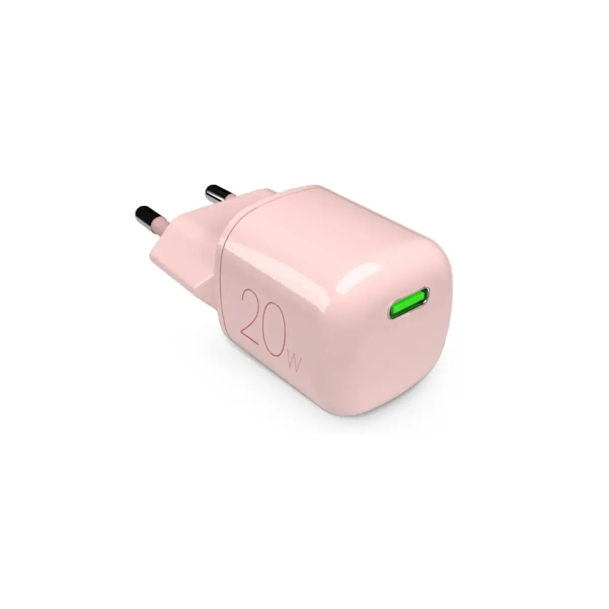 Puro 20W GaN USB-C tīkla lādētājs | rozā