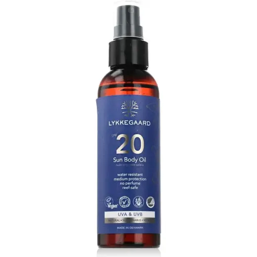 Lykkegaard, Crema Solare, Sun Body Oil (Olio Abbronzatura, SPF 20, 145ml)