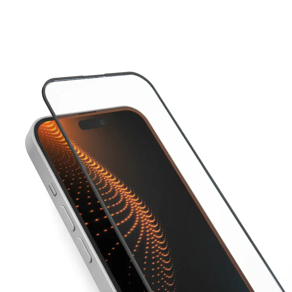 SBS D3O aizsargstikls telefona ekrānam iPhone 13 | iPhone 13 Pro | iPhone 14 | iPhone 16e | iPhone 17e ar uzstādīšanas rāmi
