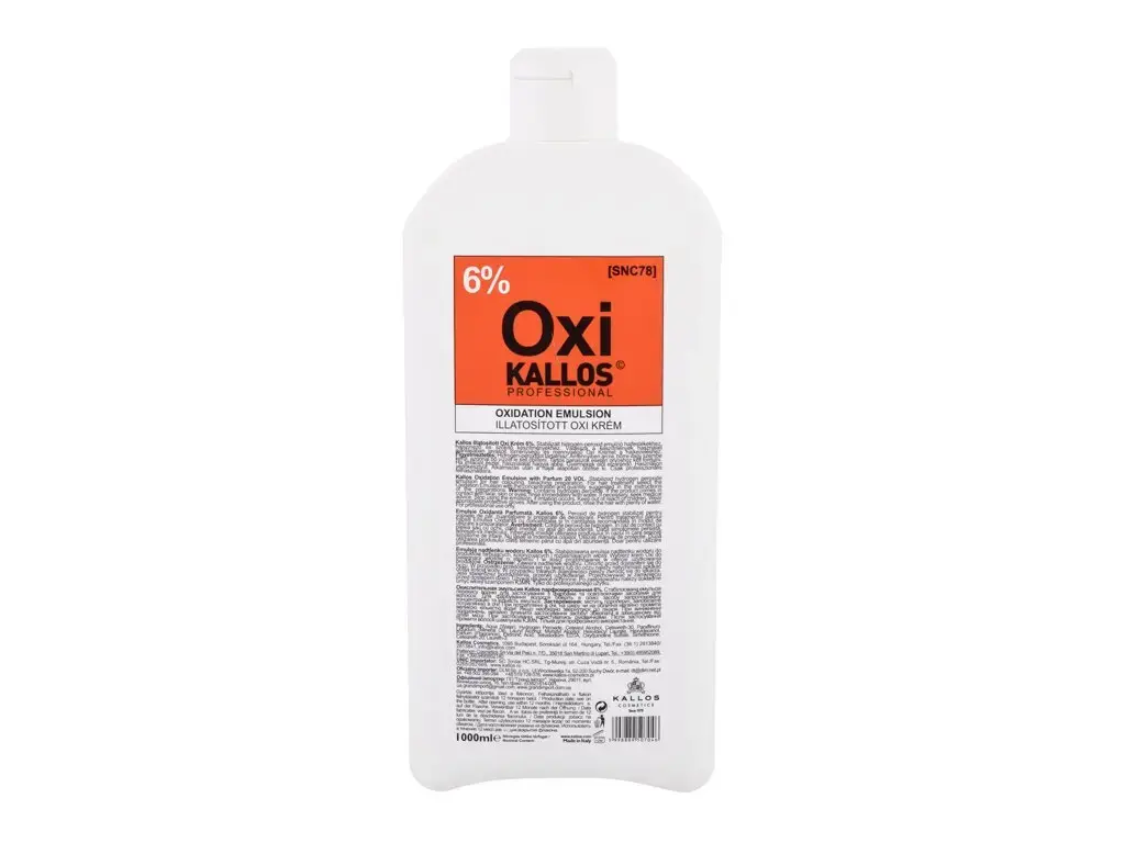 Kallos Cosmetics Oxi 6% Hair Color 1000 ml