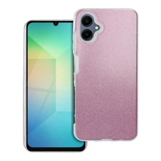 Shining maciņš telefonam Samsung Galaxy A06 4G (A065) rozā