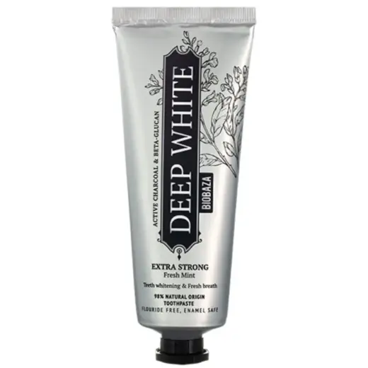 Biobaza, Deep White, Natural Ingredients, Whitening & Remineralising, Toothpaste, 75 ml