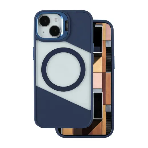 Fusion Mag phone case with MagSafe support for iPhone 11 blue