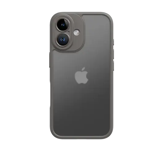 Rock Guard Touch Matte Series phone case for iPhone 16 gray
