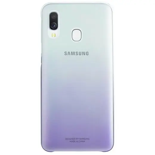 Samsung EF-AA405CVEGWW Gradation Cover Оригинальный чехол для Samsung A405 Galaxy A40 Прозрачный - Фиолетовый