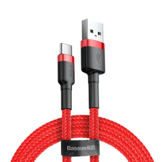 Baseus Cafule data transfer and charging cable | USB-A to USB-C | 15W | 1m | red