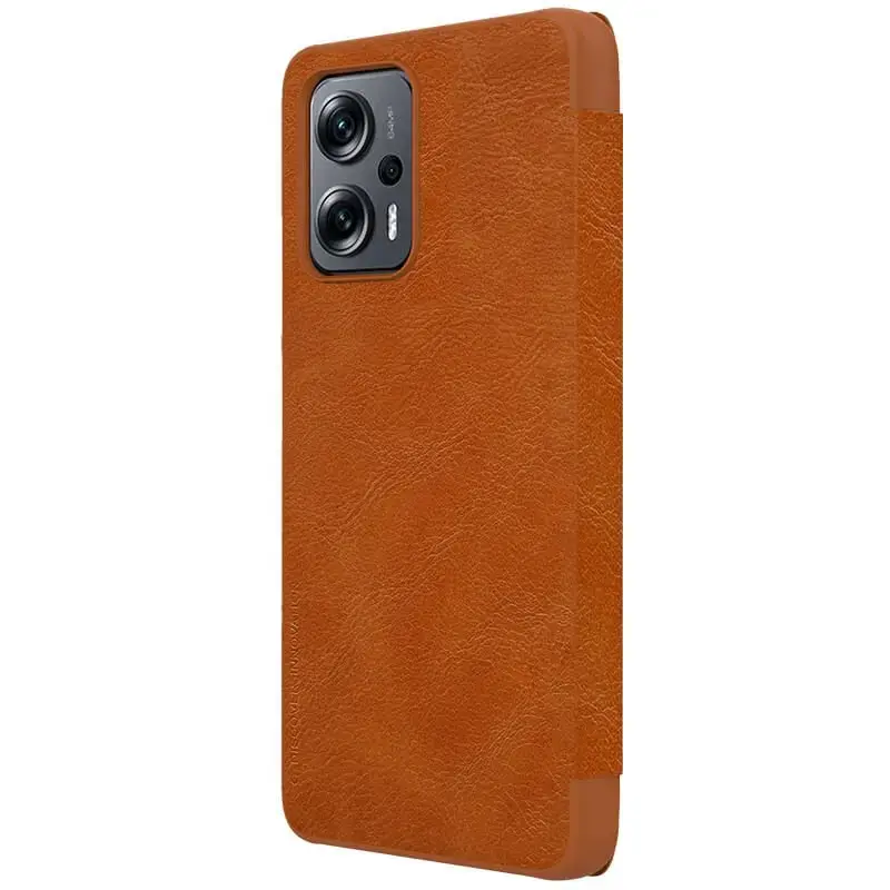 Nillkin Qin Book Case for Xiaomi Redmi Note 11T PRO|11T PRO+ 5G|Poco X4 GT 5G Brown