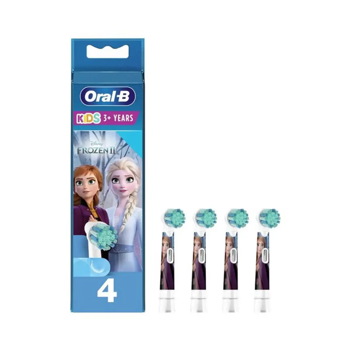 Oral-B Kids Frozen Toothbrush Heads – Pack of 4 White