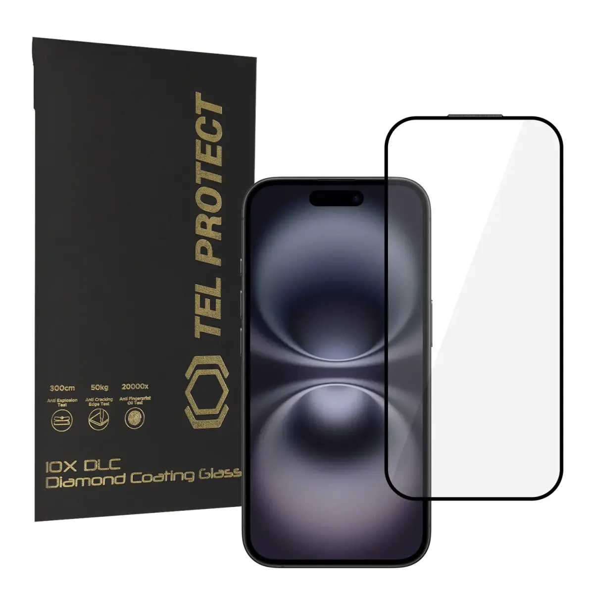 Tel Protect 10X HD DLC Diamond Coating aizsargstikls telefona ekrānam iPhone 16 | iPhone 15