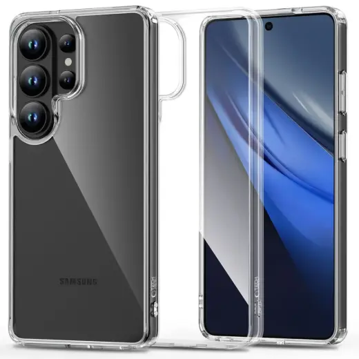 Tech-Protect FlexAir Hybrid phone case for Samsung Galaxy S26 Ultra (S948) transparent