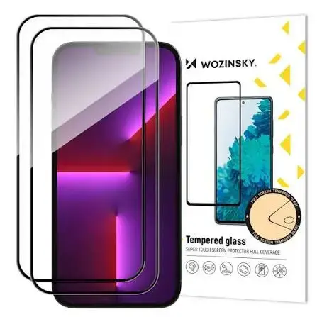 Wozinsky Full Glue karastatud kaitseklaas telefonile iPhone 15 Pro paigaldusraamiga (2 tk.)