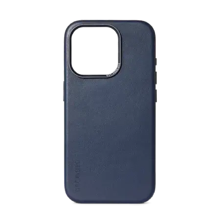 Decoded Leather Case with MagSafe for iPhone 15 Pro Max - blue