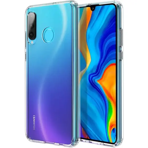 Fusion Ultra Back Case 2 mm Izturīgs Silikona Aizsargapvalks Priekš Huawei P30 Lite Caurspīdīgs