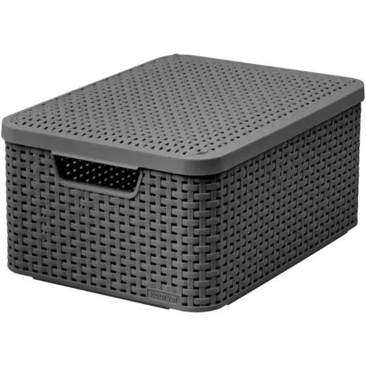 Kaanega karp Style M 39,3x29,3x18,7cm tumehall