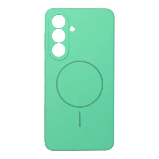 Silicone 2mm telefono dėklas su MagSafe palaikymu Samsung Galaxy S26+ (S947) žalias