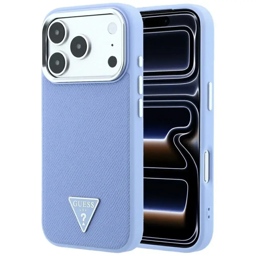 GUESS Grained Triangle Logo MagSafe Case