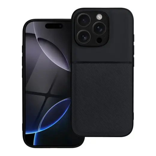 NOBLE telefono dėklas iPhone 16 Pro juodas