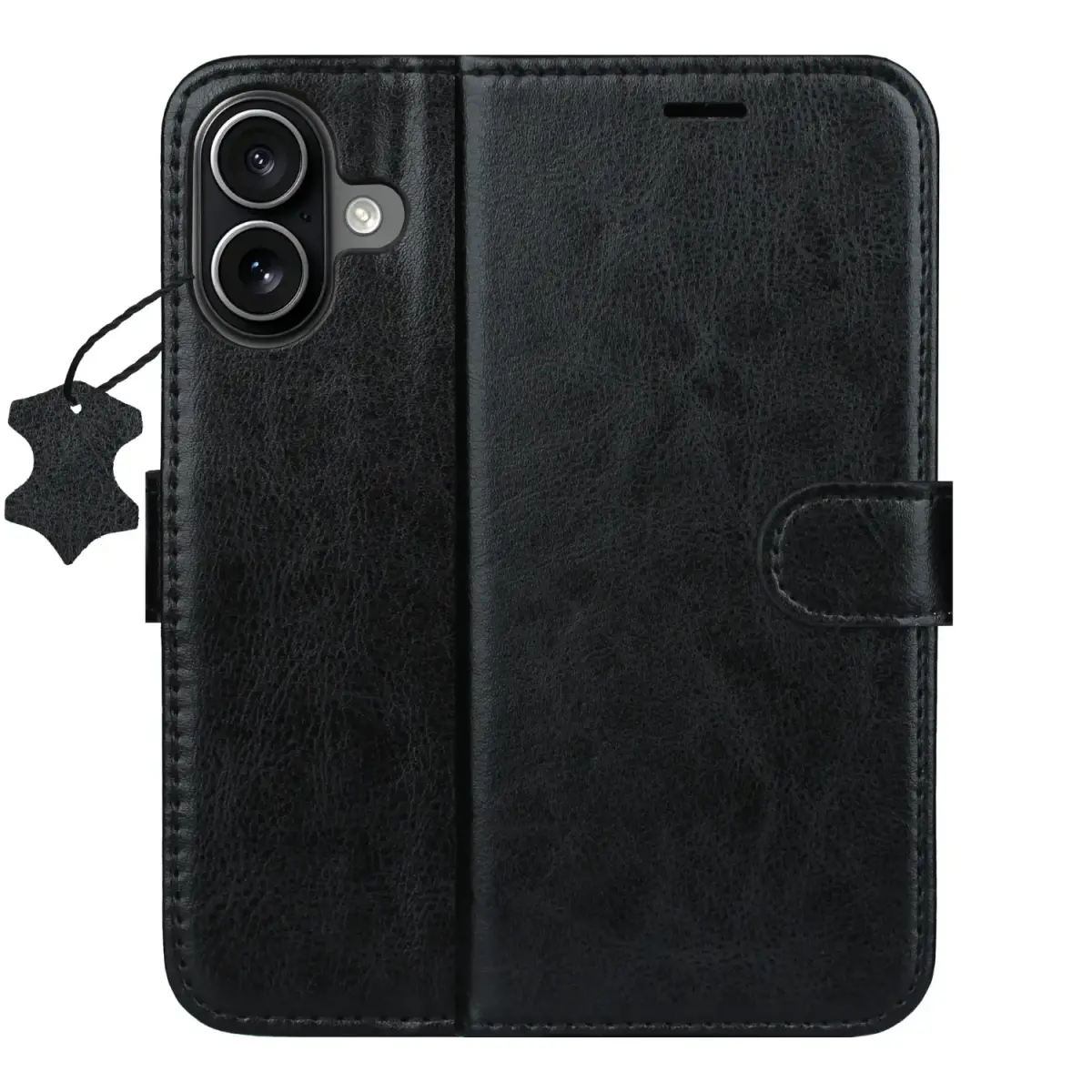 Smart Luxe leather case for iPhone 17 6,3" black