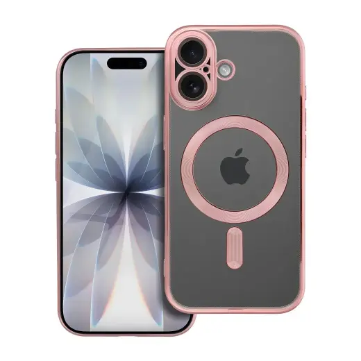 Electro Mag phone case with MagSafe support for iPhone 17 pink