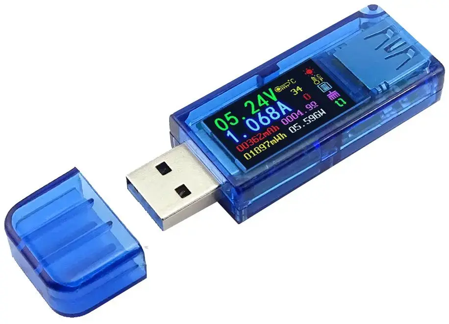 USB voltmeter ampermeter 0-30V 3.7-30V