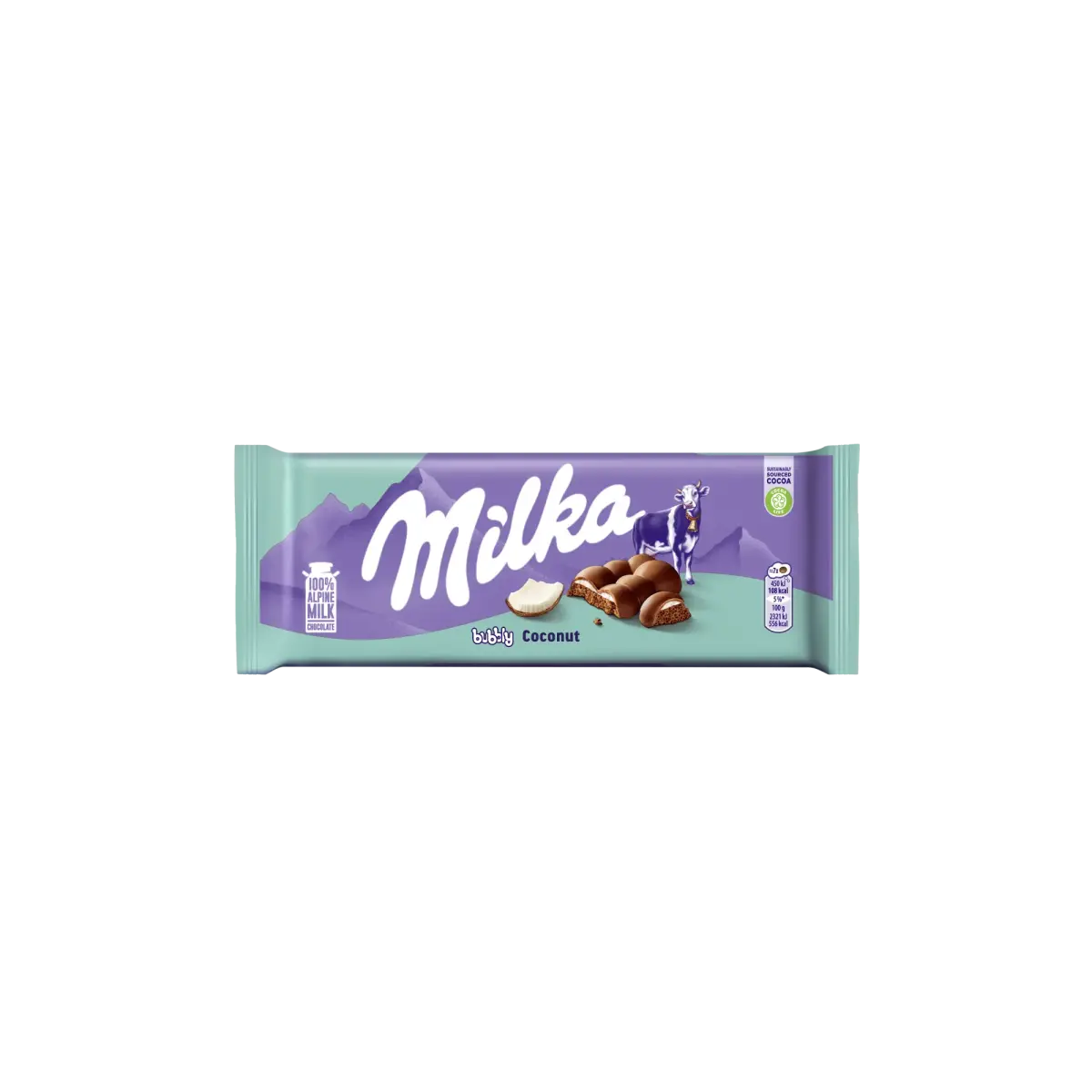 Milka šokolāde Bubbly Coconut 97g