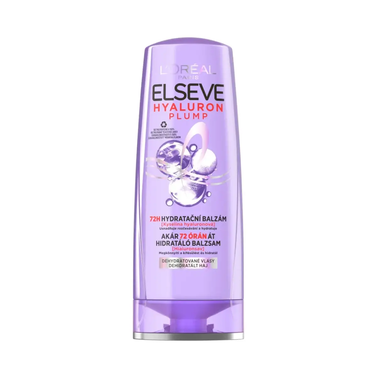 Moisturizing Balm L'oréal Paris Elseve Hyaluron Plump 72H (Moisturizing Conditioner) - Volume: 200 Ml