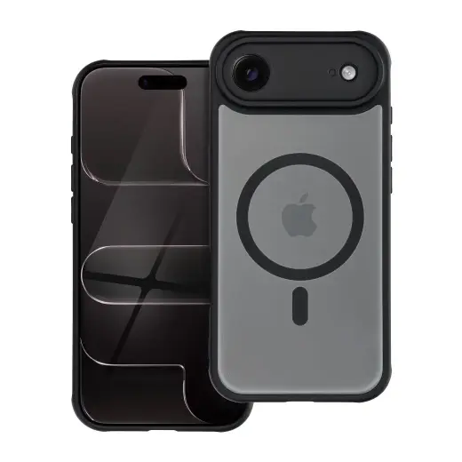 FULL MATTE MAG COVER maciņš ar MagSafe atbalstu telefonam iPhone 17 Air melns