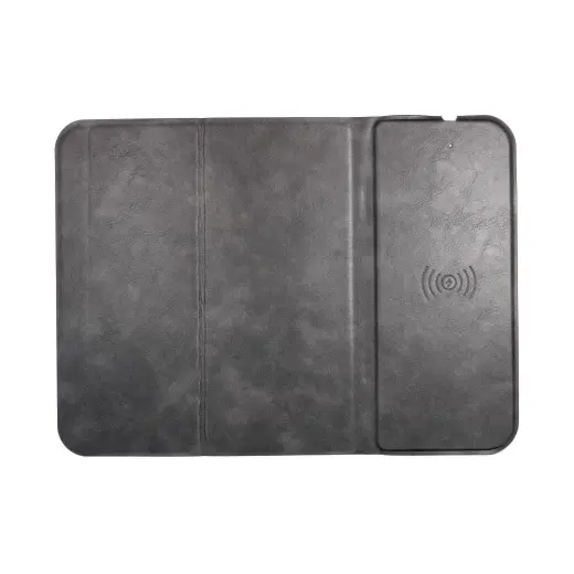 Mouse pad with wireless charger 15W OJD-82 brown grey